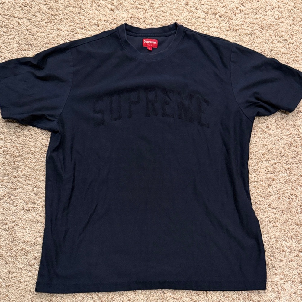 Supreme Men's Navy T-Shirt